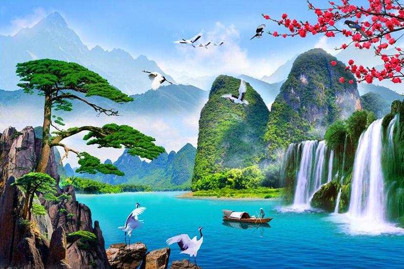 Top 100 Mẫu tranh phong cảnh đẹp ấn tượng trang trí nội ngoại thất  Việt  Architect Group  Kiến Trúc Sư Việt Nam